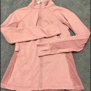 Pink Fabletics workout jacket